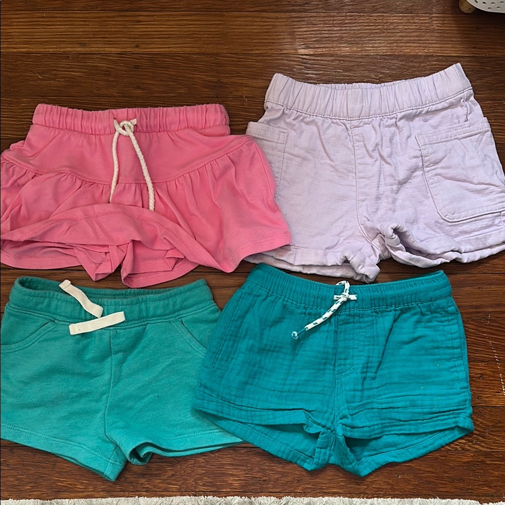 Cat & Jack Pink and Purple Casual Summer Shorts Lot